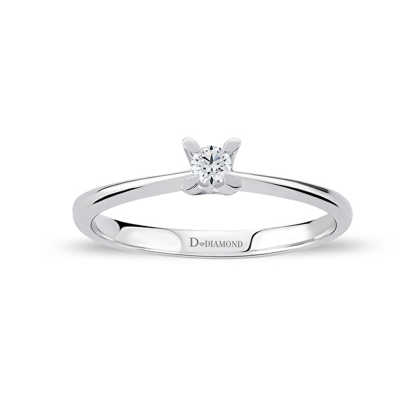 0,05 Karat Pırlanta Tektaş Yüzük Ddiamond