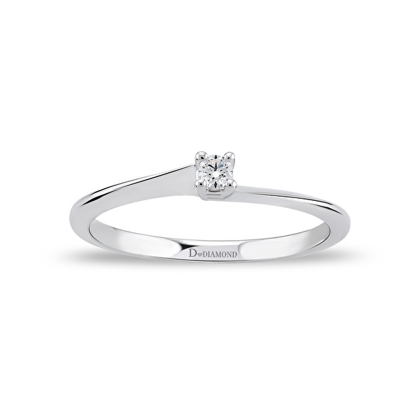 0,04 Karat Pırlanta Tektaş Yüzük Ddiamond