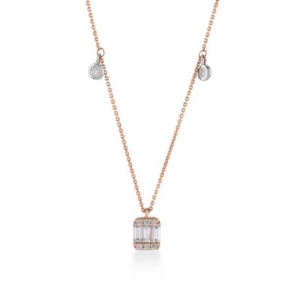 0,32 Karat Pırlanta Baget Kolye