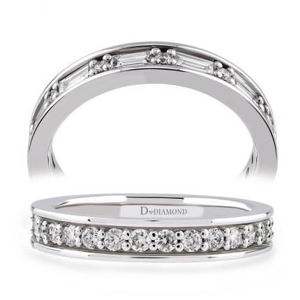 0,84 Karat Pırlanta Baget Tamtur Yüzük