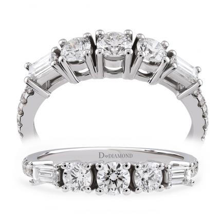 0,75 Karat Pırlanta Baget Tasarım Yüzük