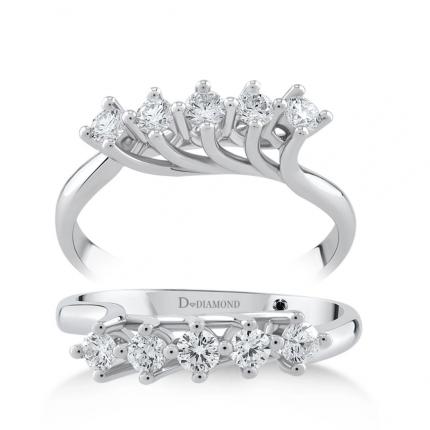 0,25 Karat Pırlanta Beştaş Yüzük 