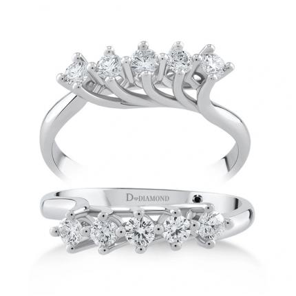 0,40 Karat Pırlanta Beştaş Yüzük 