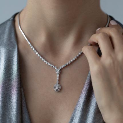 1,46 Karat Pırlanta Baget Gerdanlık