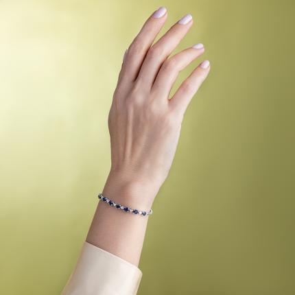 2,35 Karat Pırlanta Safir Bileklik