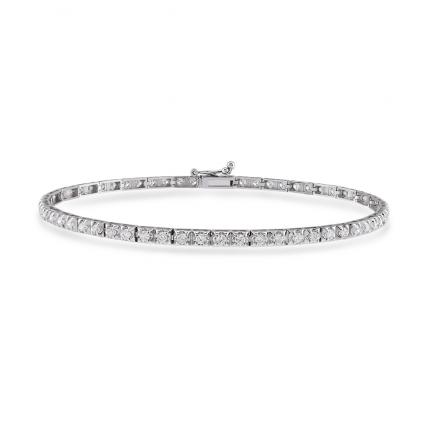 1,00 Karat Pırlanta Su Yolu Bileklik