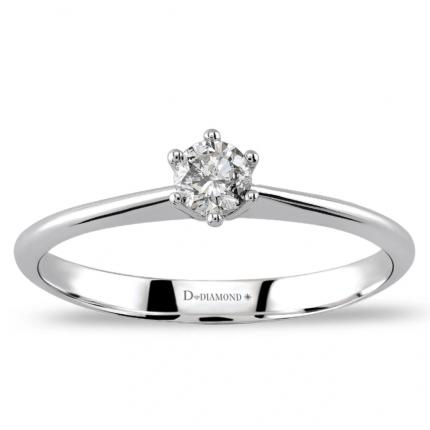 0,12 Karat Tektaş Pırlanta Yüzük