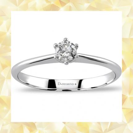 0,12 Karat Tektaş Pırlanta Yüzük